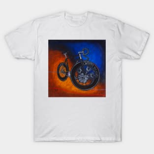 Winter Track bicycle T-Shirt